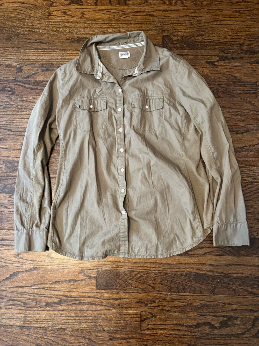 Converse One Star Olive Green Button Down